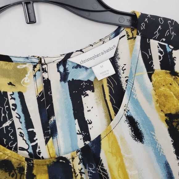 Christopher & Banks MEDIUM Shell Blouse Top - Picture 6 of 6